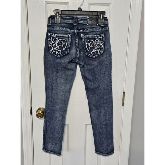 Red Rivet Skinny Jeans Size 5 - Picture 2 of 7